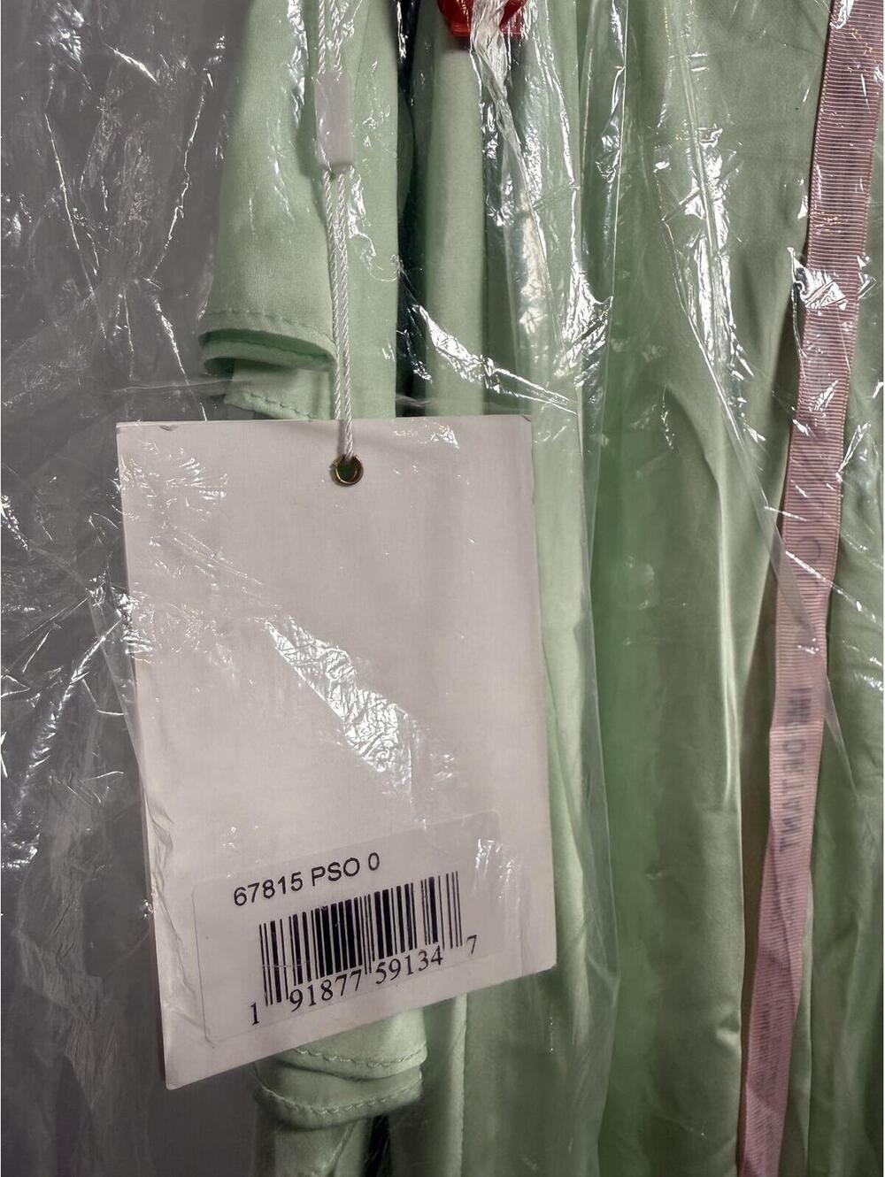 Mac Duggal Pistachio Satin Ruffled Dress Satin Fabric 67815 Size 0 NWT - Picture 4 of 5